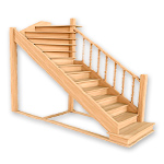 Цены на элементы лестниц - тетива, площадка, ступени, балясина, перила.